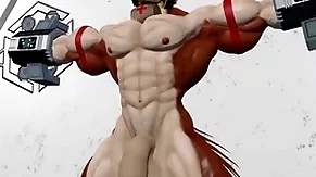 Furry superhero getting brainwashing