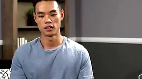 (zac) - asian hunk masturbates solo by the pool - sean cody
