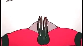 Incineroar sucking his own cock