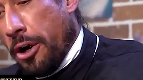 Young boy gets spanked and drilled with glass dildo by the bishop for being poor and dishonorable