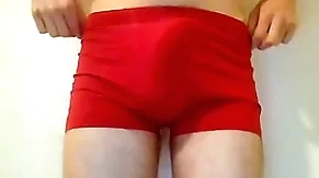 Twink puts undies down and accidentially cums a big load too fast