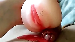 Cumming inside your virgin pussy - using pocket pussy with an increment of dirty talking
