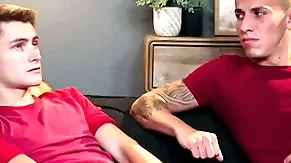Stepdad fucks stepson and his boyfriend in trine