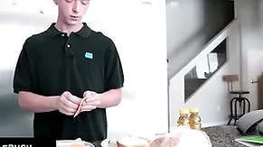 - supply guy finds out his little stepbro is measuring his dick added to helps him realize hard