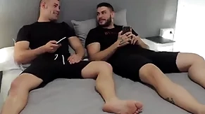 Straight public limited company watching porn - smashing javi & ricky blue
