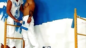 Hothouse - hunky painters take a bareback fuck break