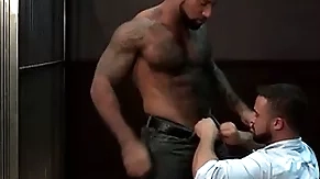 Ragingstallion hairy black investigators sucking some dick