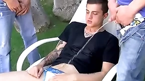 Ryan connors added to chris porter piss added to think the world of in threesome