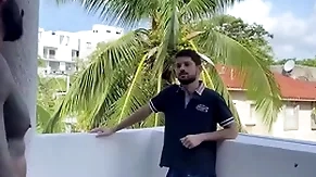 Latin boy climbs into neighbors room for gay dealings