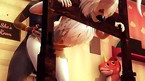 Furry yaoi femboy - anubis the dogboy and a bunnyboy hard with bdsm - mouse crossdress japanese asian manga anime film  lark porn gay