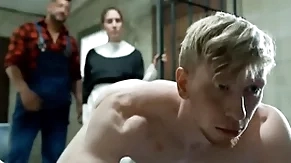 Bloke fucked rough by big gay hunk