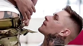 Adult time - military hunk ty roderick dominates obedient uncaring sub zak bishop with rough fucking!