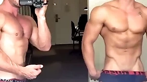All american teen jerks his muscle cock & cums