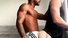 Caio&ian: black stud eats and fucks his bf's white bubble butt
