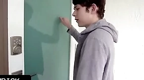 Innocent chum caught his kinky stepuncle getting fucked and wants to experience burnish apply same pleasure