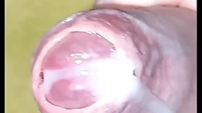 Close up cumshot pov