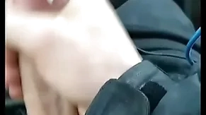 Bellyache car cumshot