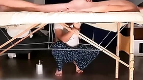 Man on milking table busting huge load