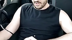 Xisco jerking inside the car full video
