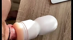 Joy faces masturbator