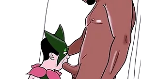 Merry dresses up as meowscarada with the addition of eats a black man's cock (loop)