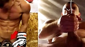 A unambiguous russian bouncer in training fucks his boxing hag and cums on jubilant men's faces...