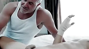 Skinflinty stepfather takes care of convalescent stepson