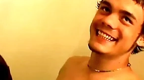 Young alms-man throat fucks a straight naked thug with regard to respect