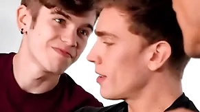 Step daddy has gay sex in the office