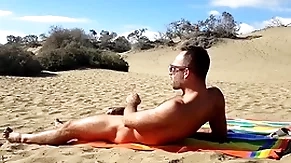Cause of handjob in the dunes of gran canaria