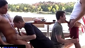 Stepdads jax thirio & dalton riley take swan around smart their twink stepsons on a boat - familydick
