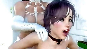 3d porn innervation mistress shemale milf fucks two slave-femboys and girl, bdsm futanari story