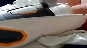 Sex toy fucked and sucked my boobs with