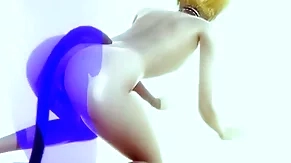 Yaoi femboy - sexy fair-haired catboy having sex - japanese asian manga anime film game porn