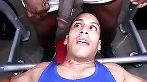 Gaywire - aaron trainer & leo silva bumping uglis in the gym