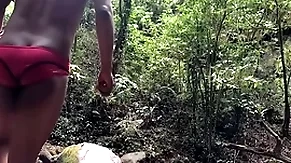 We went to the forest and bathed in the river gear up we fucked