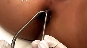 Asian holder penetrated round anal hole by stud round missionary