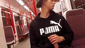Jerking in a difficulty subway and handjob - thomas fiaty