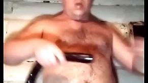 A shaven-headed russian joyful fucks his throat hard and anal with a long black dick! causes vomiting apart from drinking milk!