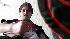 Pov: hot twink makes you worship his sneakers and cums on you