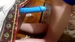 Crossdresser jump on sex toy dildo hot sex