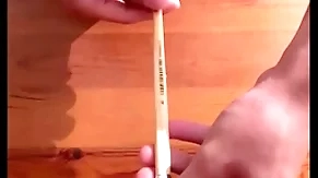 Sounding added to cumshot with a stick