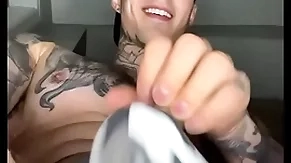 Jakipz in a jock strap playing with his crumple and cumming