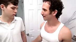 Young cute twink & greg mckeon sex in living room