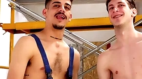 Electric perforate machine destroys friends asshole! hardcore twinks with massive dildos