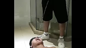 Asian piss spit